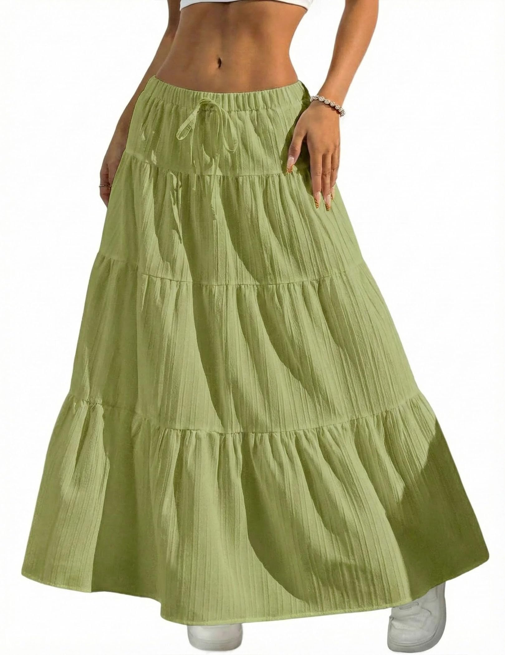 Boho Flowy Maxi Skirt