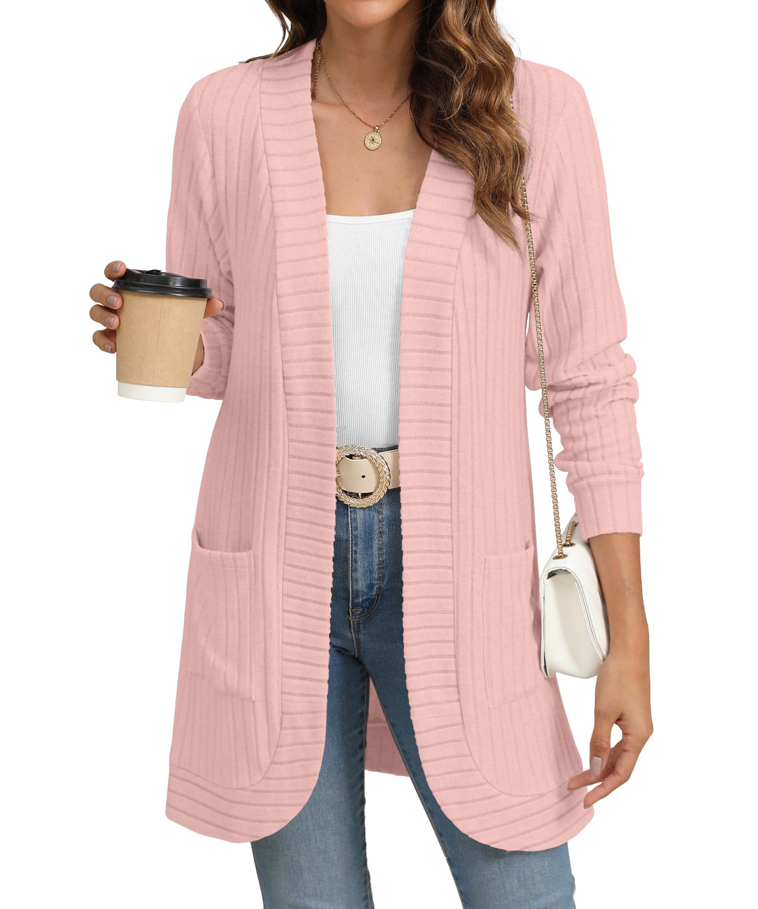 Open Front Knit Cardigan