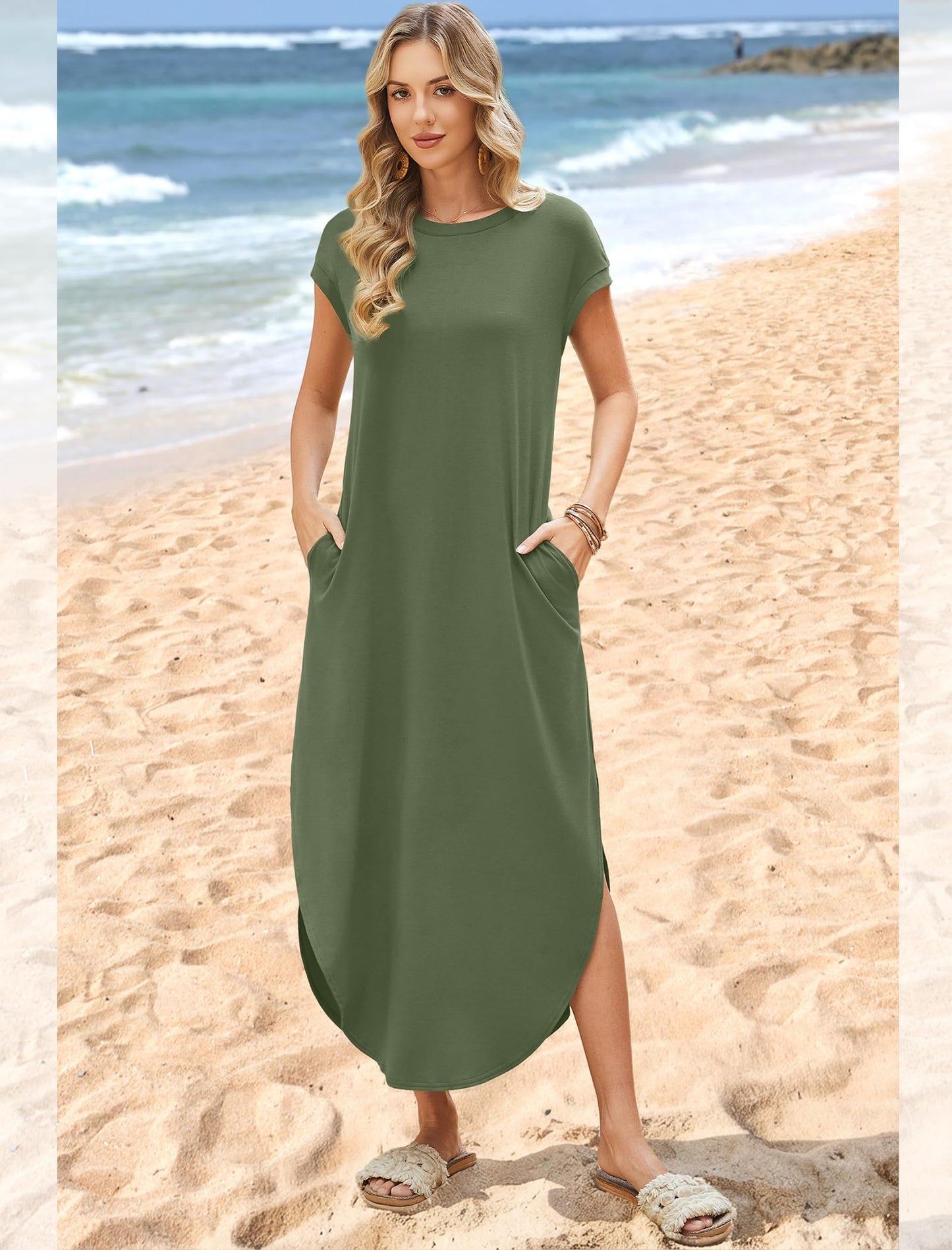 Cap Sleeve Maxi Sundress