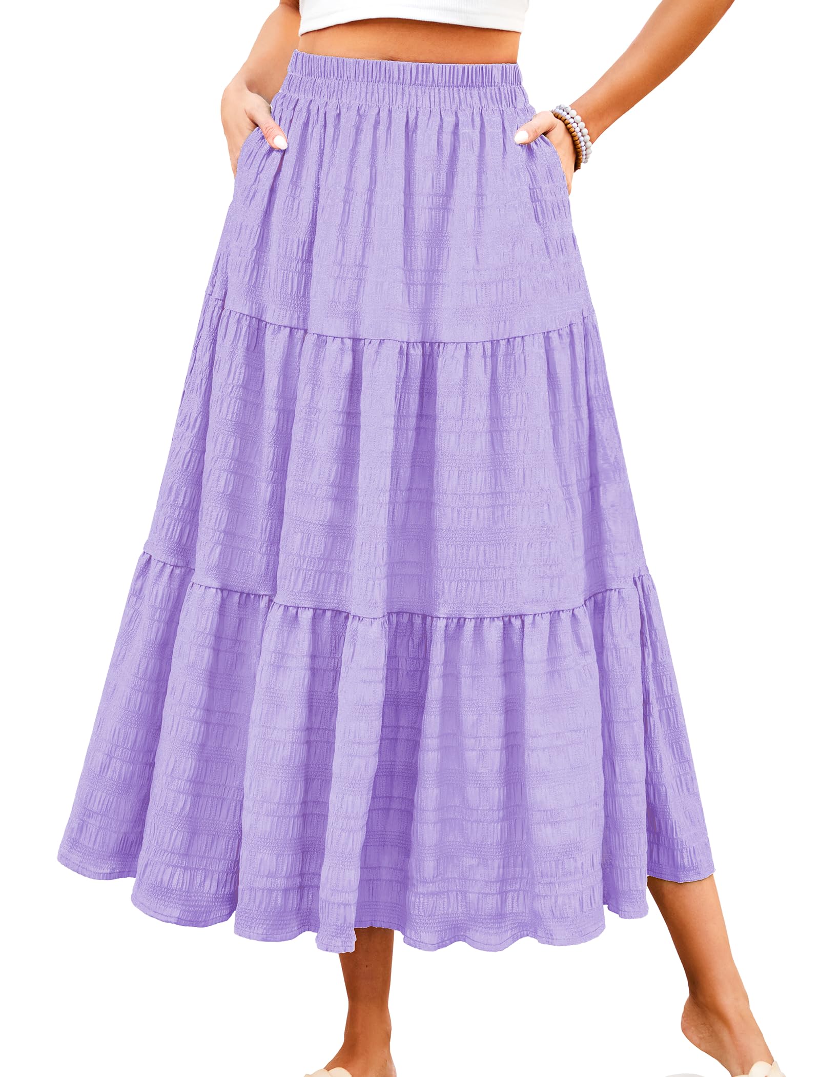 Tiered Flowy Maxi Skirt