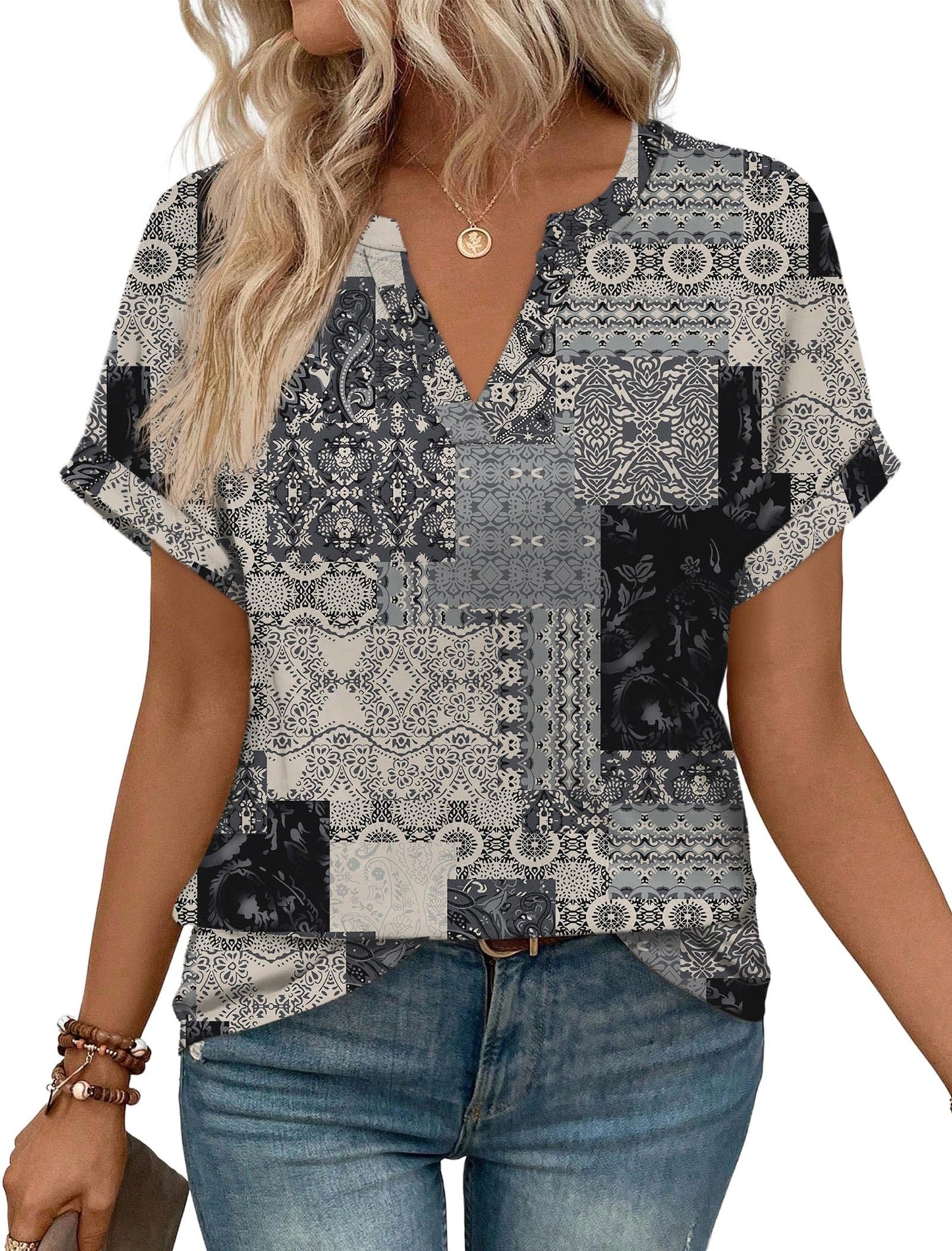 Women's Short Sleeve Blouse