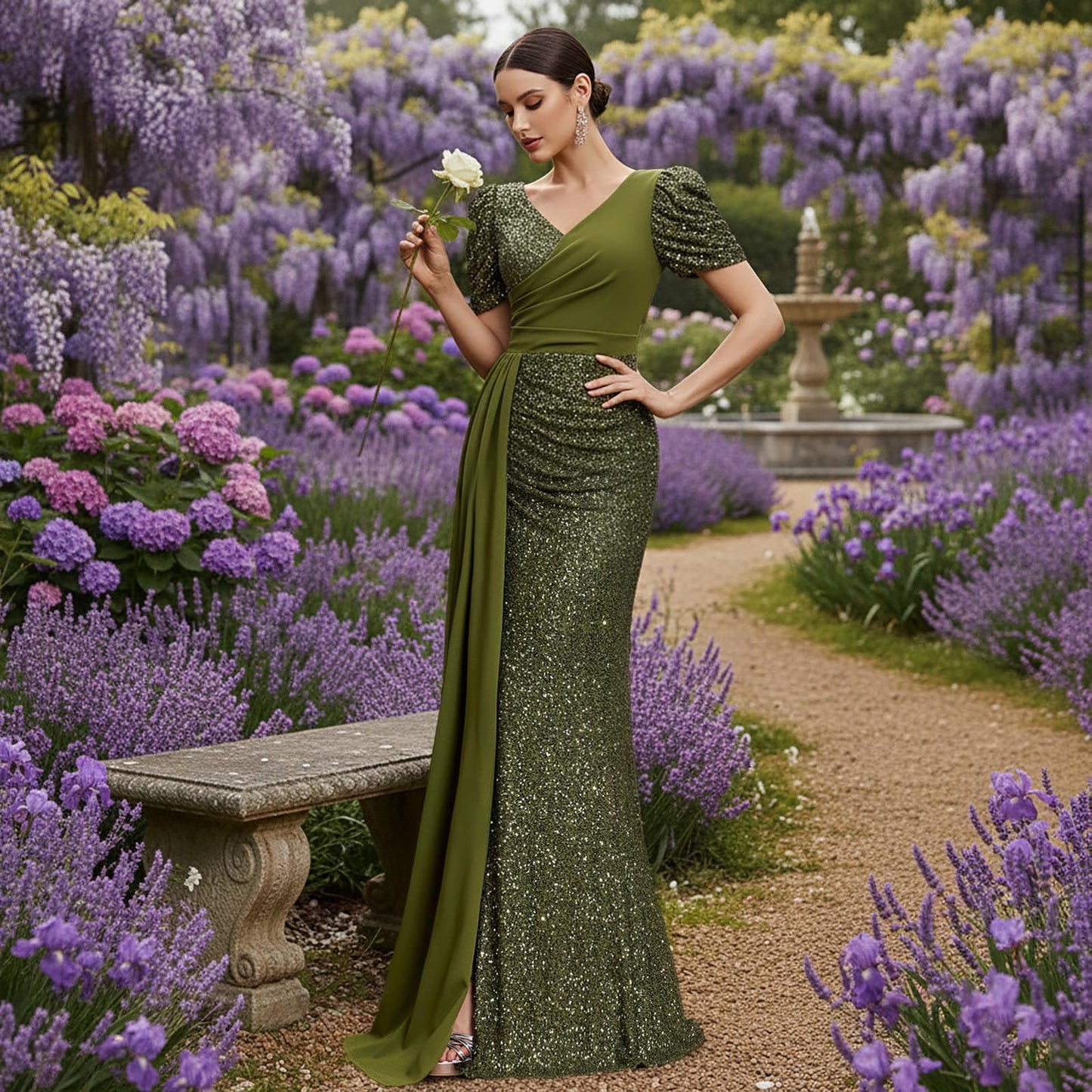 Sequin Mermaid Maxi Gown