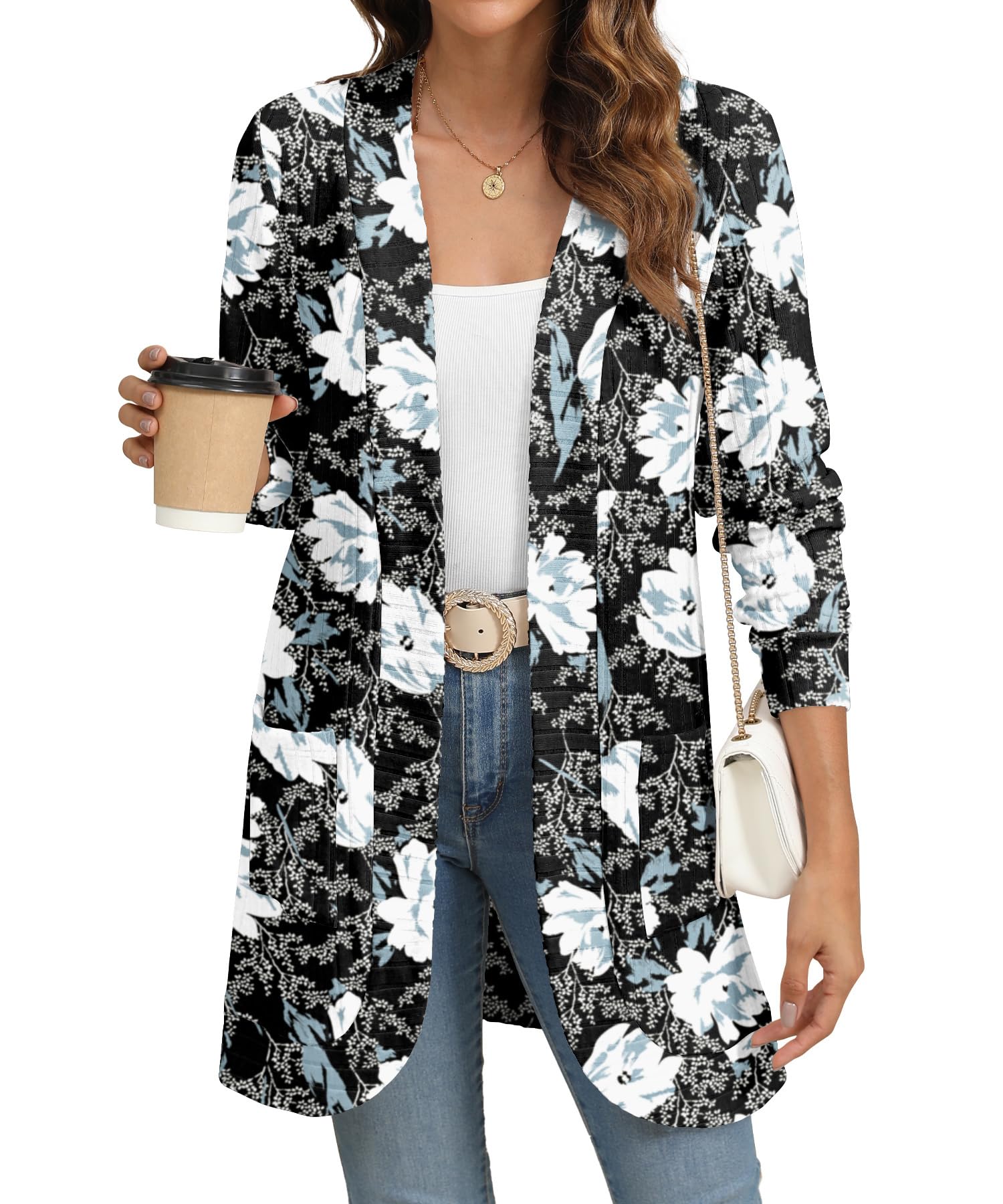 Open Front Knit Cardigan