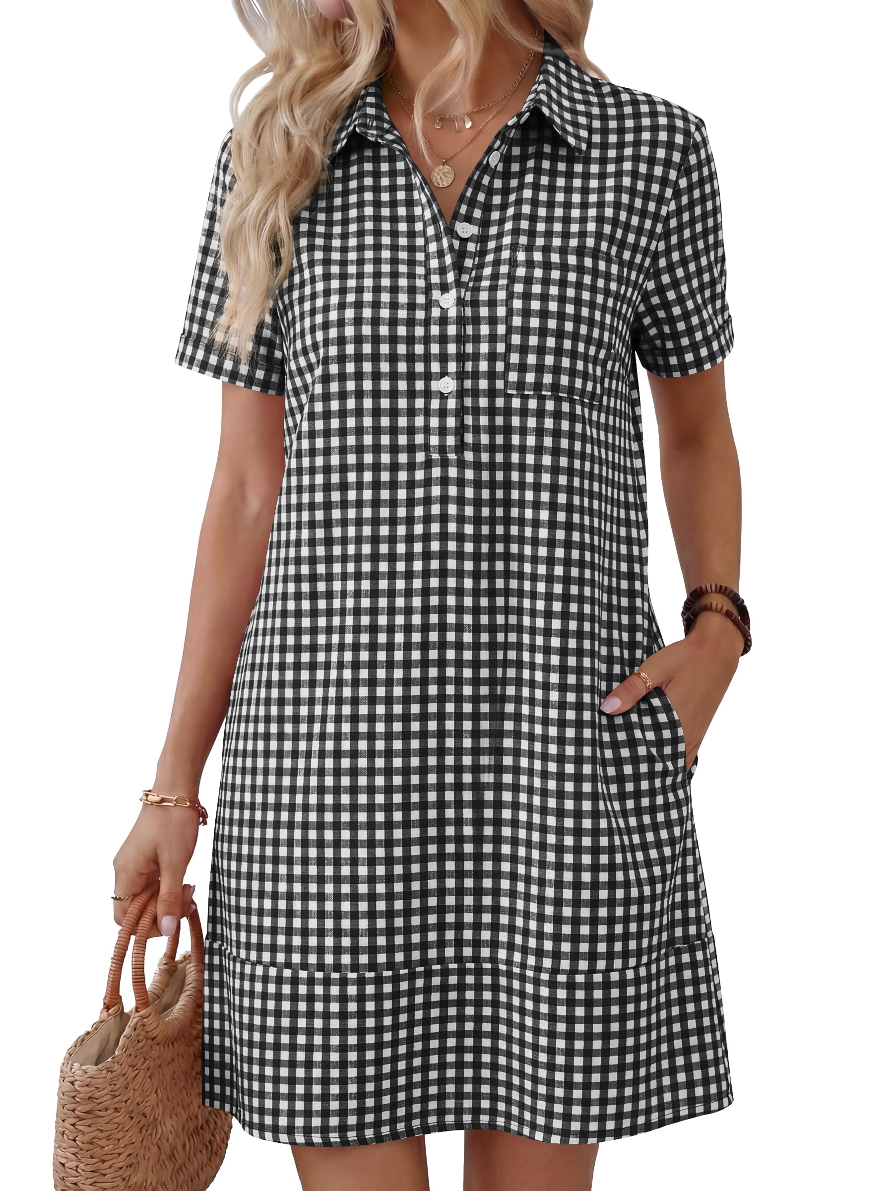 Casual Polo Shirt Dress