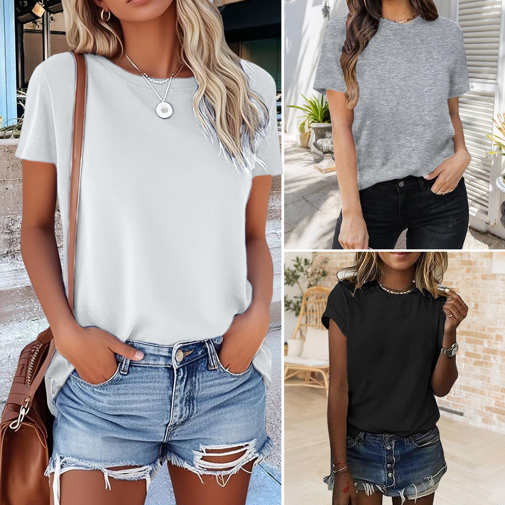 3-Pack Basic Short Sleeve Tees