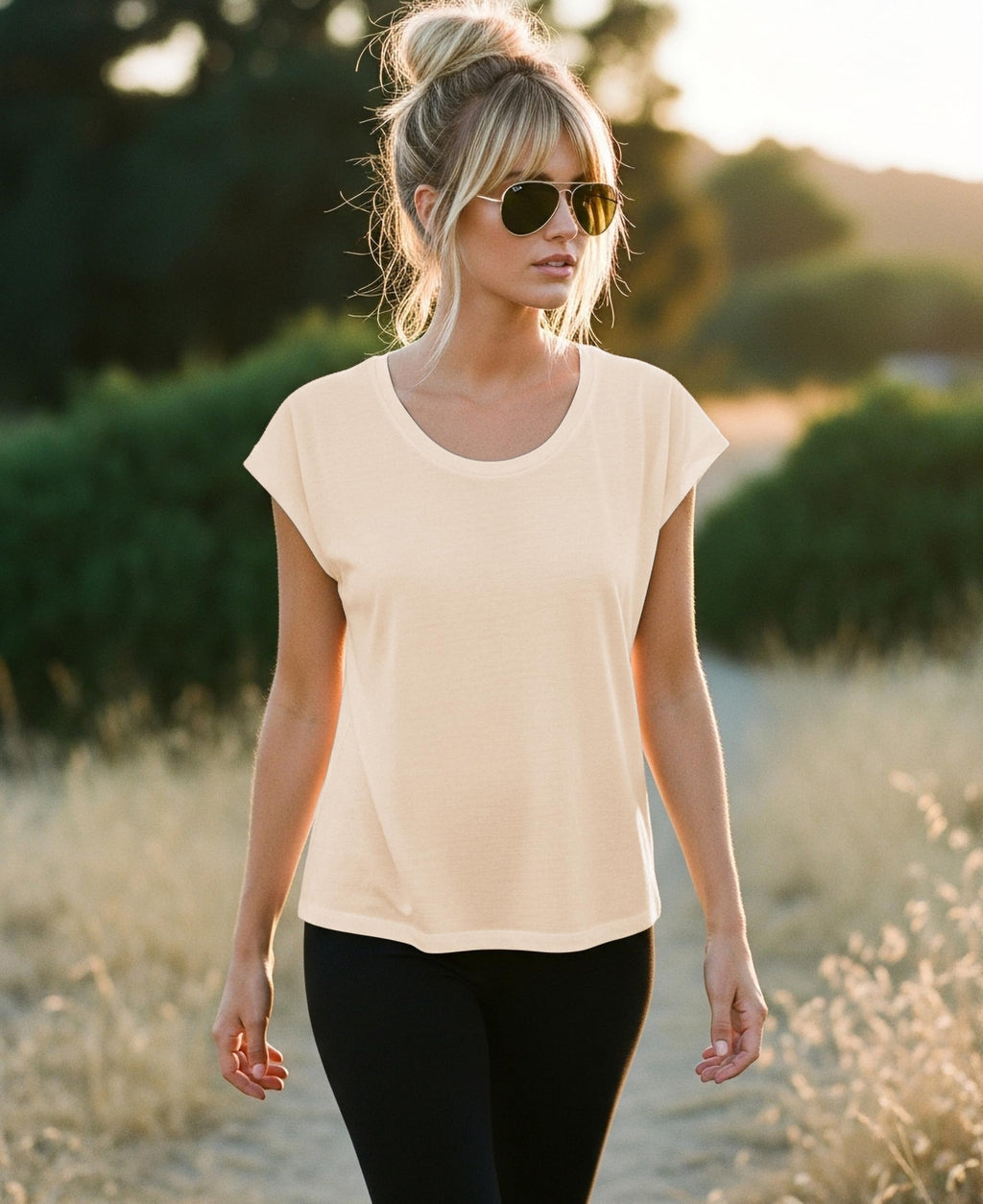 Cotton Stretch Basic T-Shirts