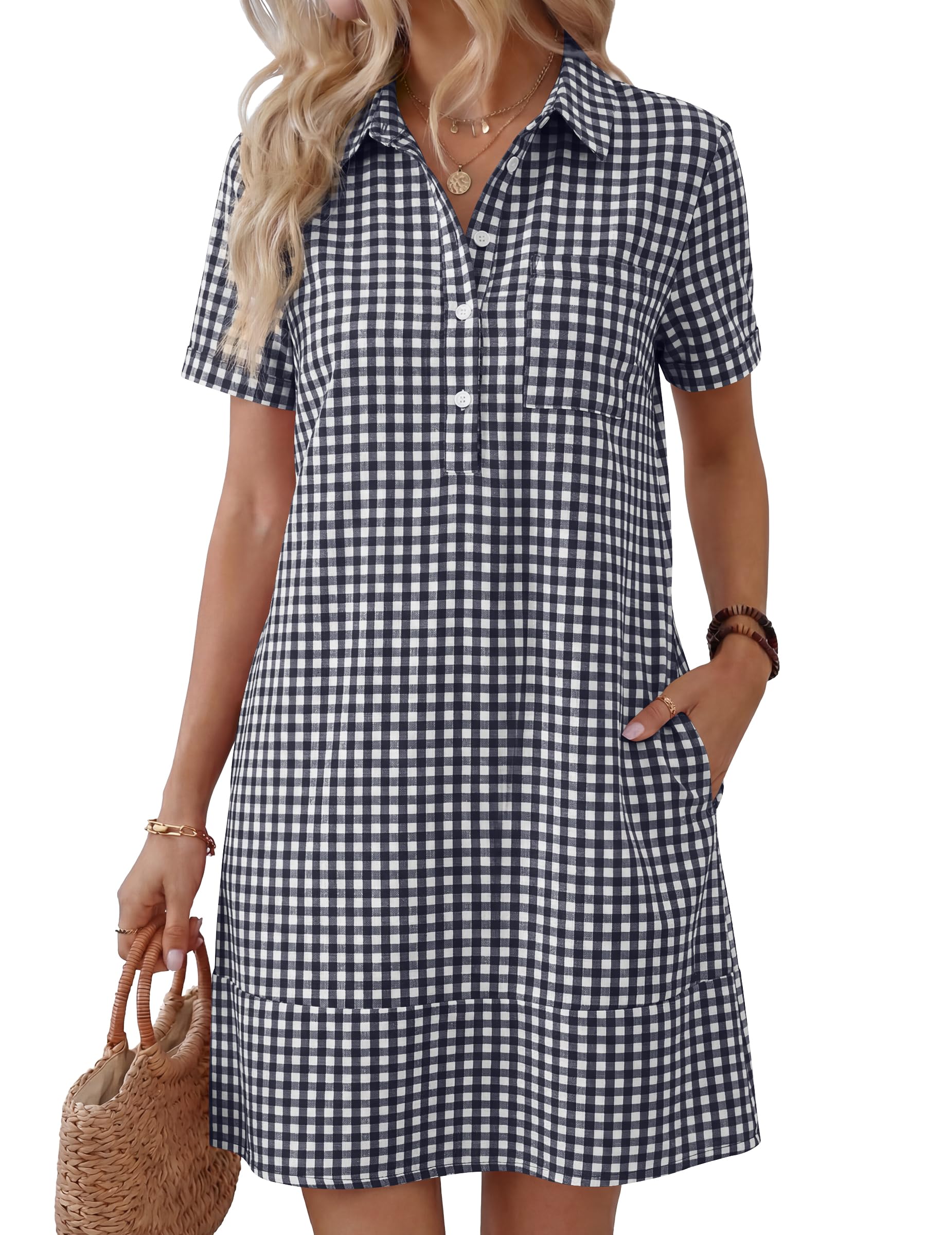 Casual Polo Shirt Dress