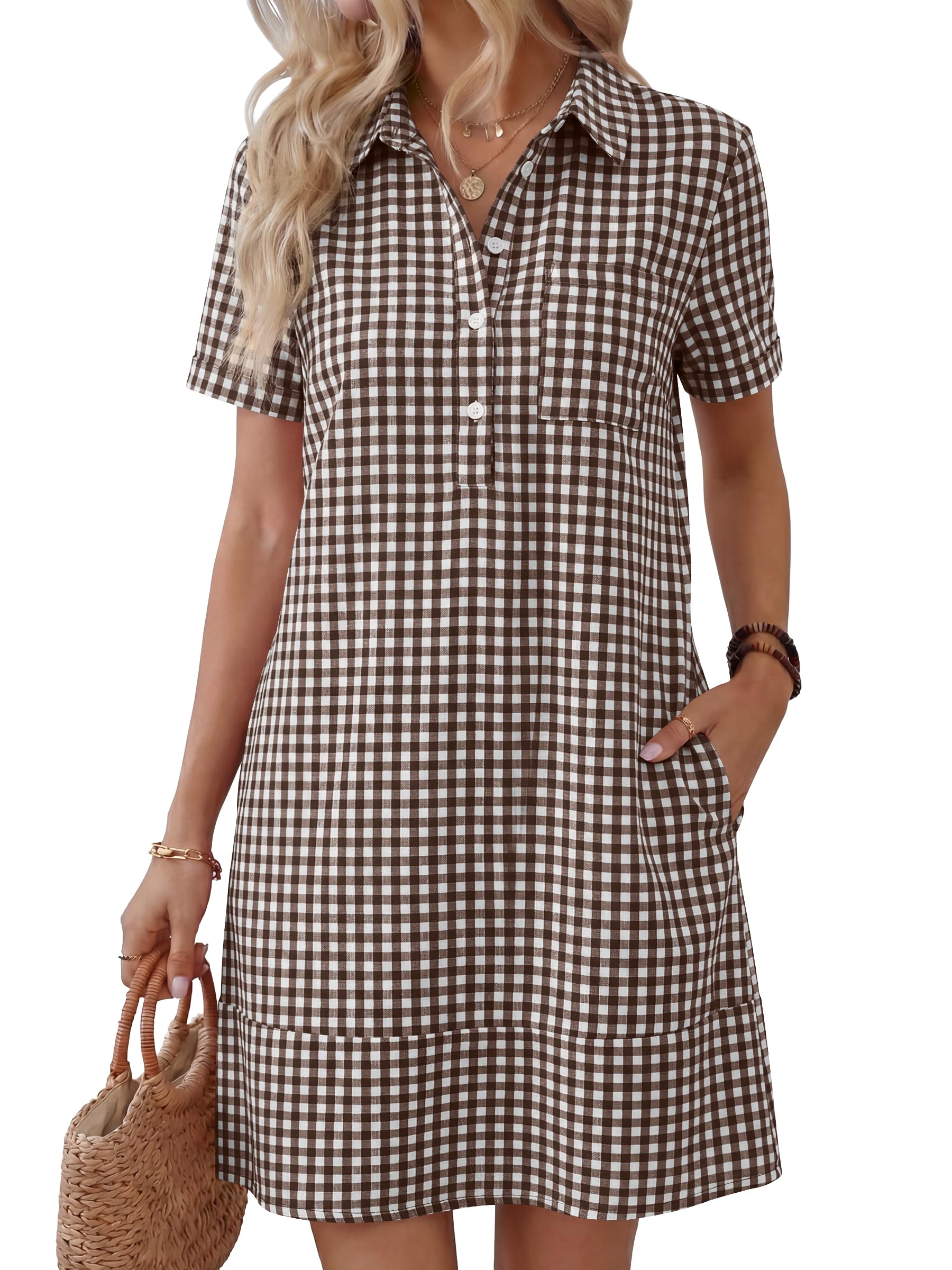 Casual Polo Shirt Dress