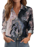 Women's Floral Long Sleeve Blouse