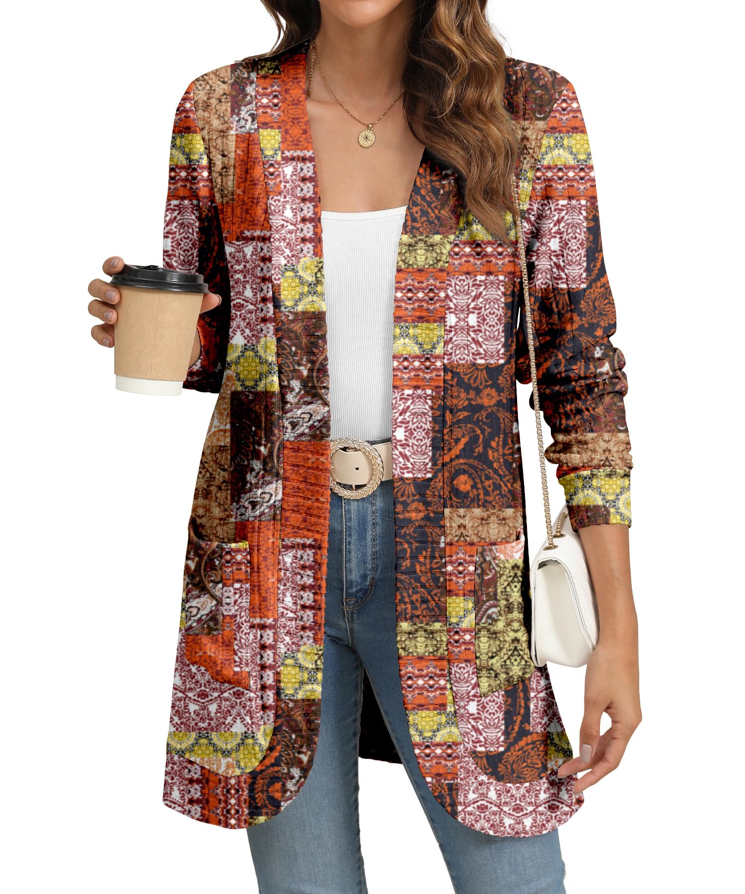 Open Front Knit Cardigan