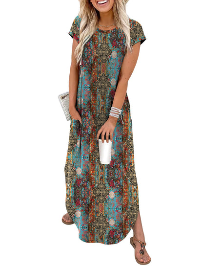 Cap Sleeve Maxi Sundress